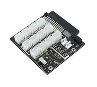 Knadgbft Upgraded ATX 12X 6Pin Power Breakout Board with Flash LED Display 12V Power Module 2400W for PSU and BTC Mining