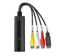Knadgbft USB 2.0 Easy Cap Video TV DVD DVR Capture Adapter Easier Cap USB Video Capture Device Support Win10