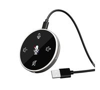 Knadgbft USB Desktop Microphone Studio Professional Omnidi Rectional Mic with Speaker for PC Video Meeting Game Conference(B)