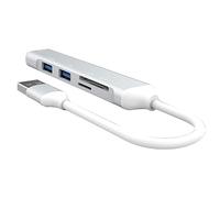 Knadgbft USB HUB 3.0 USB-A Hub Splitter 5 Port USB3.0 with TF/SD Card Reader High Speed Data Transfer for Laptop Computer Easy to Use A