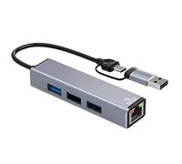 Knadgbft USB Wired Network Card 100Mbps RJ45 Network Card TYPE-C 3.0 Separator USB Ethernet Adapter USB3.0 HUB Extended Dock