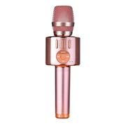 Knadgbft Wireless Bluetooth Microphone Mic Speaker, 5 in 1 Portable Microphone for Birthday Home Party, Rose Gold