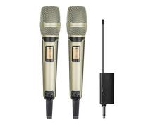 Knadgbft Wireless Microphone Dynamic UHF Home Studio Recording Fit For Computer Audio Gold