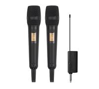 Knadgbft Wireless Microphone Dynamic UHF Home Studio Recording Professional DJ Speaker Conference Mic Fit For Computer Audio Black