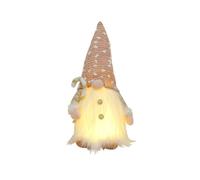 KnadgbftChristmas Gnomes Plush for Christmas Decor Rudolph Doll with LED Light Faceless Elf Ornament New Year-A 30 X 15 cm