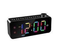 KnadgbftDigital Alarm Clock Dual Alarm with Weekday/Weekend Mode, Snooze, FM Radio Sleep Timer, USB Charging Port