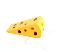KNAEE Wooden Lacing Toy, Lacing Toy for Toddlers Preschool Wooden Fruit Threading Toy with Threading Sticks, Fine Motor, Educational Learning Montessori Block Puzzles for Toddlers Boys Girls (cheese)