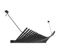 KnaEgt Coat Rack Black Oak/Black Leather