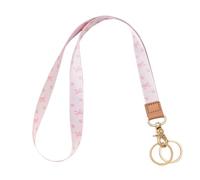 Knagsfa Lanyards for Keys, Neck Lanyards for ID Badges with Metal Hook, Cute Keychain Lanyard for Women, Bow Flower