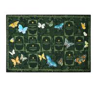 Knana Altar Cloth Butterfly Tarot Mat Velvet Tarot Cloth for Reading with Celtic Cross Pattern