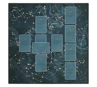 Knana Altar Cloth Constellation Tarot Mat for Reading with Celtic Cross Pattern