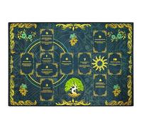 Knana Altar Cloth Golden Tree Tarot Mat Tarot Cloth for Reading with Celtic Cross Pattern