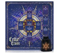 Knana Altar Cloth Witchcraft Velvet Tarot Mat Tarot Cloth for Reading with Celtic Cross Pattern - Star
