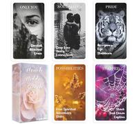 Knana Hearts Hidden Secrets Oracle Cards, Twin Flame Love Oracle Cards, Oracle Deck for Beginner, Help Their Unlock The True Face of Your Heart