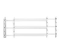Knape & Vogt Child Safety Guard, Steel, White, 3-Bar: Width 24" to 42"-Max Height: 14"