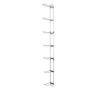 Knape & Vogt John Sterling Sports Rack for Garage, 7-Ball Capacity, Silver, Alloy Steel, 63-1/8"