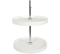 Knape & Vogt Lazy Susan, polymer, White, 31.5-Inch by 20-Inch by 20-Inch