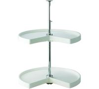 Knape & Vogt Lazy Susan, White, 24-inch (Width)