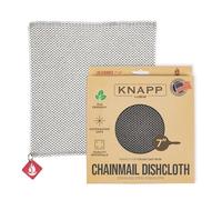 Knapp Made 7"x5" Chainmail Dishcloth - Stainless Steel Cast Iron Scrubber