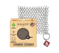 Knapp Made CM Scrubber - Stainless Steel Chain Mail Scrubber for Cast Iron Cookware