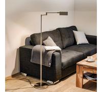 Knapstein Danuta adjustable LED floor lamp, matt nickel