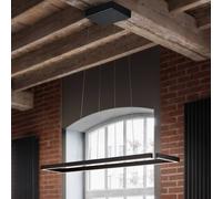 Knapstein Marisa-100 LED hanging light, matt black, 100 x20cm