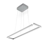 Knapstein Marisa-100 LED hanging light, matt nickel, 100 x 20cm