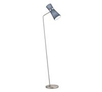 Knapstein Yuna-S floor lamp nickel, blue movable lampshade