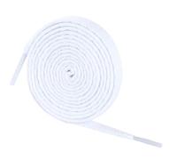 knardo 2 PAIRS 4 Laces for Trainers, 8mm Wide Flat Shoelaces, 80cm White Shoe Laces for Trainers. Ideal Replacement ShoeLaces for High Top trainers, converse, vans and Walking Shoes