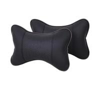 KNAUDMDM 2 Pcs Car Headrest Pillow, for BMW X1 X2 X3 X4 X5 X6 X7 i3 i3s iX Memory Foam Car Neck Support for Driver or Passenger, Adjustable Strap, Washable Cover,A
