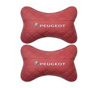 KNAUDMDM 2 Pcs Car Headrest Pillow, for Peugeot 207 CC Coupe - Cabriolet 2009-2015 Memory Foam Car Neck Support for Driver or Passenger, Adjustable Strap, Washable Cover,B
