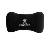 KNAUDMDM 2 Pcs Car Headrest Pillow, for Peugeot 208 GT Line e-208 2019-2023 2024 Memory Foam Car Neck Support for Driver or Passenger, Adjustable Strap, Washable Cover,B