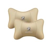KNAUDMDM 2 Pcs Car Headrest Pillow, for Peugeot 308 508 SW GT 2014-2023 2024 Memory Foam Car Neck Support for Driver or Passenger, Adjustable Strap, Washable Cover,A