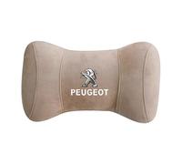 KNAUDMDM 2 Pcs Car Headrest Pillow, for Peugeot 308 SW 2015-2020 Memory Foam Car Neck Support for Driver or Passenger, Adjustable Strap, Washable Cover,A