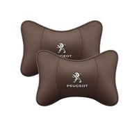 KNAUDMDM 2 Pcs Car Headrest Pillow, for Peugeot 407 SW 2006-2008 Memory Foam Car Neck Support for Driver or Passenger, Adjustable Strap, Washable Cover,C