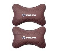 KNAUDMDM 2 Pcs Car Headrest Pillow, for Volvo S90 S60 XC60 XC90 V90 XC40 V40 V50 V60 V70 Memory Foam Car Neck Support for Driver or Passenger, Adjustable Strap, Washable Cover,C