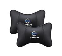 KNAUDMDM 2 Pcs Car Headrest Pillow, for Volvo V40 Cross Country 2015-2016 Memory Foam Car Neck Support for Driver or Passenger, Adjustable Strap, Washable Cover,A