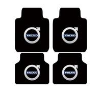 KNAUDMDM 4 Pcs Car Floor Mats, for Volvo XC-60 (XC60) 2017-2024 Leather Car Floor Mats Tailored Front & Rear Car Floor Mats All-Season Protection Accessories