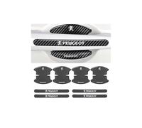 KNAUDMDM 8 Pcs Car Door Handle Stickers, for Peugeot Partner Teepee (2007-2018) Anti-Scratch Car Door Bowl Protection Sticker Body Fittings Sticker Protector