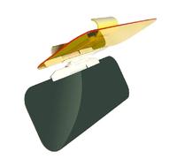 KNAUDMDM Car Sun Visor Extension, for Seat Ateca (5FP 2016-2025 2026) Day And Night Anti Glare Visor With Polarized Glare Protection, Suitable for Most Models