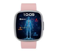 Knauermann NEO 2 (2025) - Black Square - Health Watch Smartwatch, black, Höhe: 42mm; Breite: 40mm; Dicke: 10,9mm, Square
