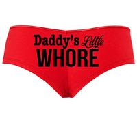 Knaughty Knickers Daddy's Little Fun Flirty Red boy Short Panties DDLG, Black, S