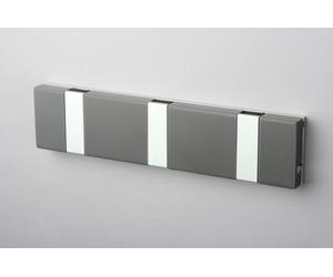 Knax Lite Wandgarderobe waagerecht 3 Haken Loca-grau - 5711394953722