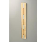 Knax wall coat rack Vertical 4 hooks MAPLE-GREY Loca SINGLE PIECES