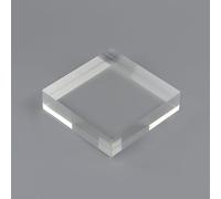 KNBHGUJMD Acrylic Display Blocks, Acrylic Cube Display Stand Clear 10cm And 12cm Square(0.8cm,12x12cm)