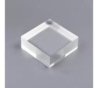 KNBHGUJMD Acrylic Display Blocks, Acrylic Cube Display Stand Clear 10cm And 12cm Square(1.5cm,10x10cm)
