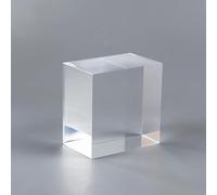 KNBHGUJMD Acrylic Display Blocks, Acrylic Cube Display Stand Clear 10cm And 12cm Square(3cm,12x12cm)