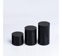 KNBHGUJMD Acrylic Display Blocks, Acrylic Cylinder Blocks Clear 5cm Diameter 5-15cm High Pack Of 3(5cm to 15cm High)