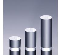 KNBHGUJMD Acrylic Display Blocks, Clear Acrylic Cylinder Cube Display Stands 3-5 Piece Set(Three Pieces Set)