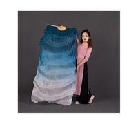 KNBHGUJMD Belly Dance Fans, Belly Dance Fan Veils, Real Silk, Bamboo Ribs, Multicolor, Pack of 2, Multiple Sizes(Color 11,120x90cm)